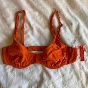 NWT OOKIOH Como burnt orange bikini top